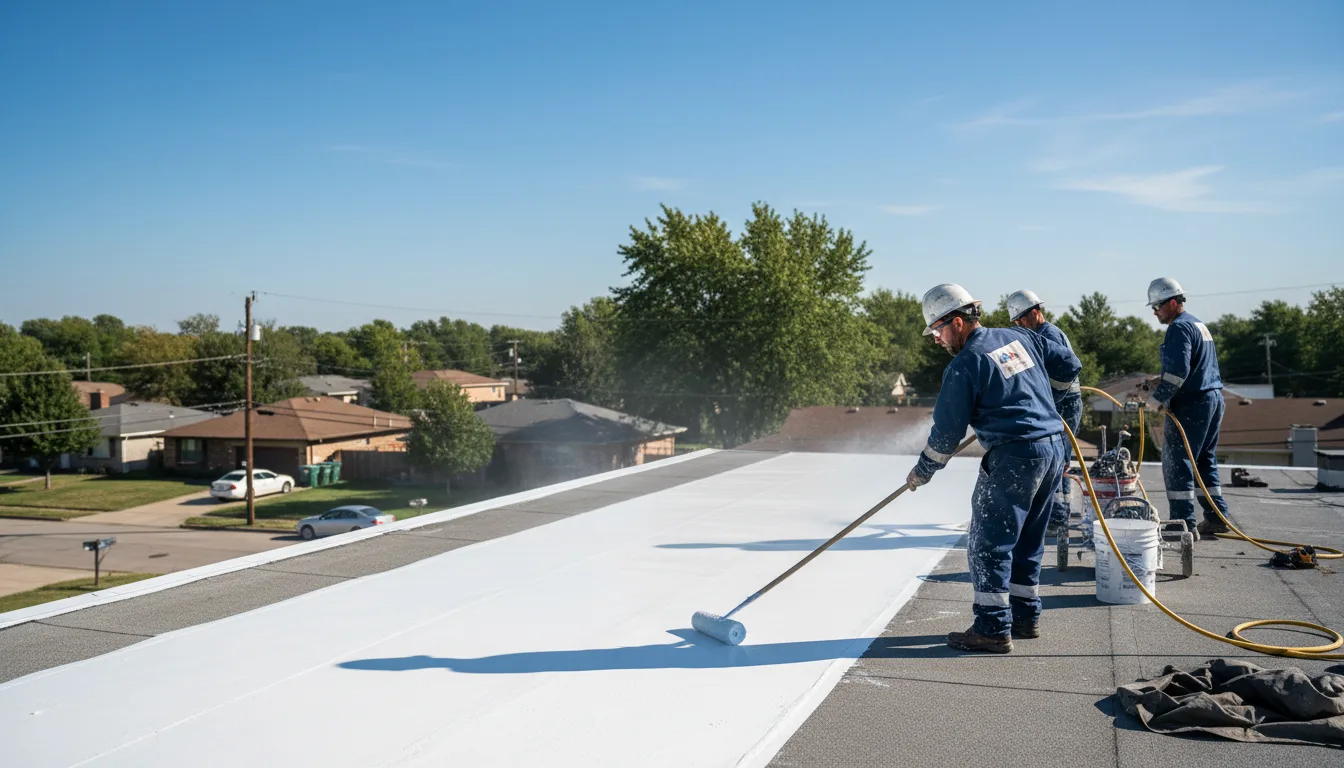 Commercial roof coating in Danbury, TX near me